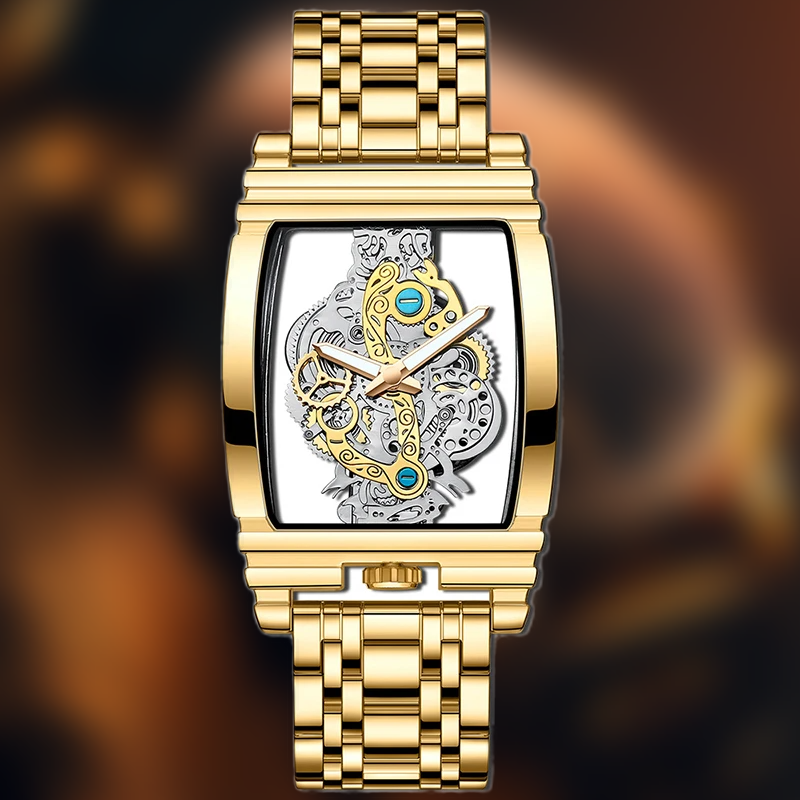 SportLux Timepiece: The Steel Waterproof Quartz Sports Watch